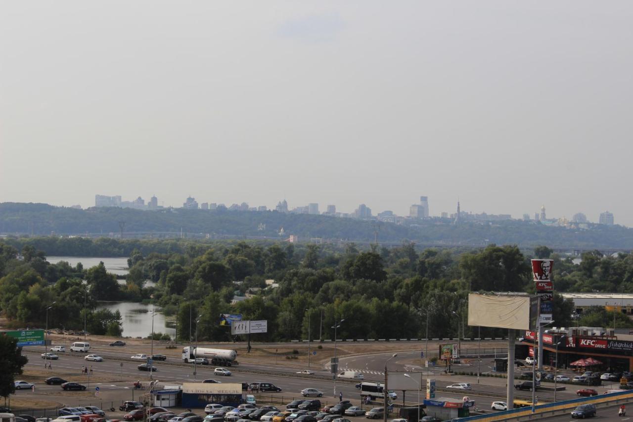Panoramic View Lux Apartment On Metro Osokorky Kiev Esterno foto