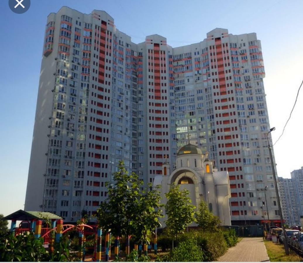 Panoramic View Lux Apartment On Metro Osokorky Kiev Esterno foto